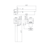 Monomando lavabo empotrado OLIMPO negro mate - GLC033/NG 4