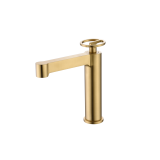 Monomando lavabo OLIMPO oro cepillado - BDC033-1OC