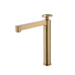 Monomando lavabo alto OLIMPO oro cepillado - BDC033-3OC