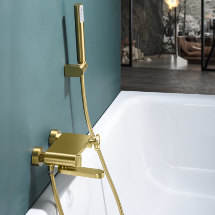 Monomando baño-ducha OLIMPO oro cepillado - BDC033-4OC