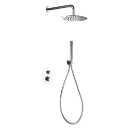 Kit termostático ducha empotrado 2-vías GENOVA cromo - GTG053 1