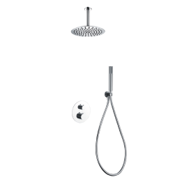 Kit termostático ducha empotrado 2-vías GENOVA-PIAMONTE cromo - GTP059 1