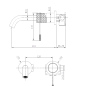 Monomando lavabo empotrado GENOVA cromo - GLG053
