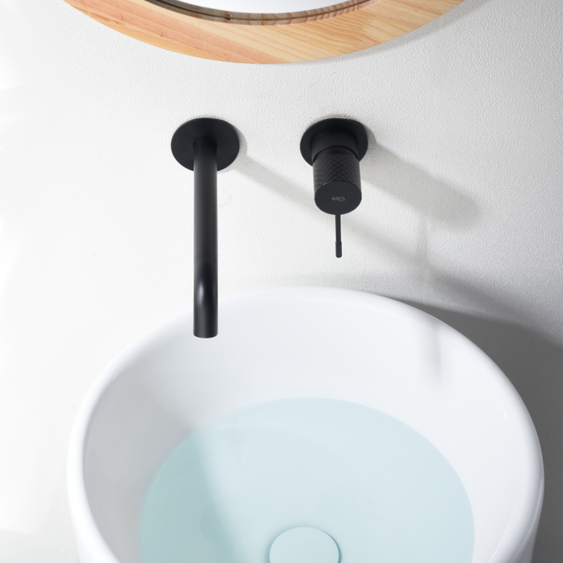 Monomando lavabo empotrado GENOVA negro mate - GLG053/NG