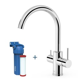 Monomando fregadero osmosis con filtro TRES cromo - 23045402 1