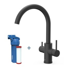 Monomando fregadero osmosis con filtro TRES cromo - 23045402NM 1
