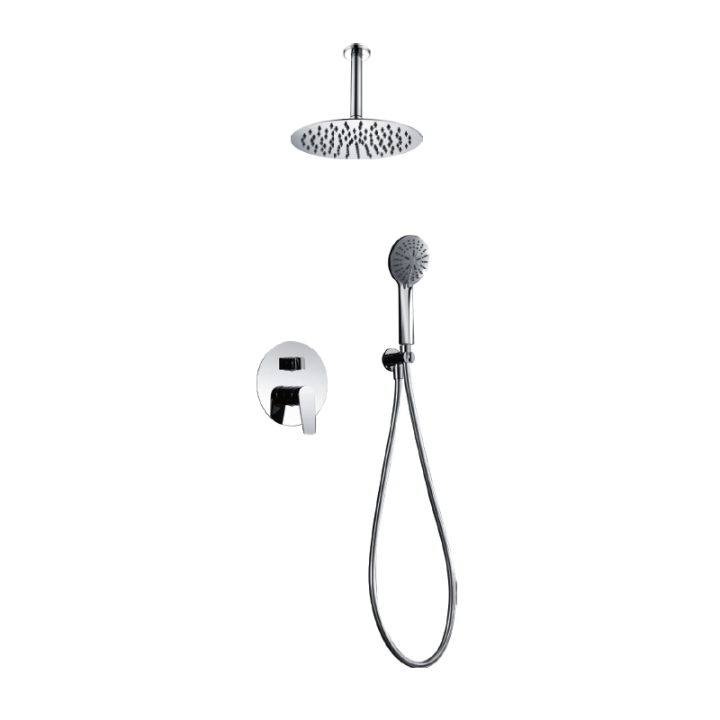 Kit monomando ducha empotrado 2-vías BRUSELAS cromo - GPBR046 1