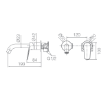 Monomando lavabo empotrado BÉLGICA negro mate- GLZ044/NG 2