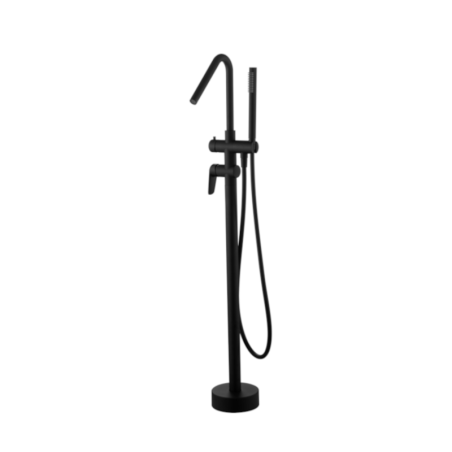 Monomando baño-ducha a suelo BÉLGICA negro mate - BBEZ044/NG - Imex