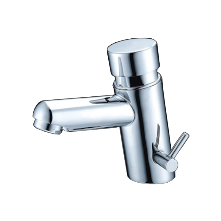 Grifo temporizado lavabo mezclador SANIBER cromo - 09-608
