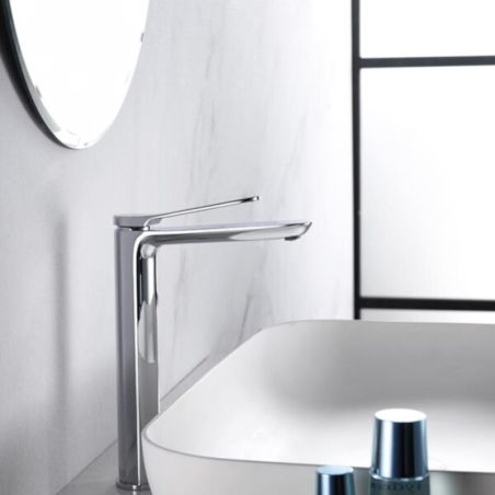 Monomando lavabo alto DINAMARCA cromo - BDR031-3