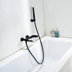 Monomando baño-ducha DINAMARCA negro mate - BDR031-4NG - Imex