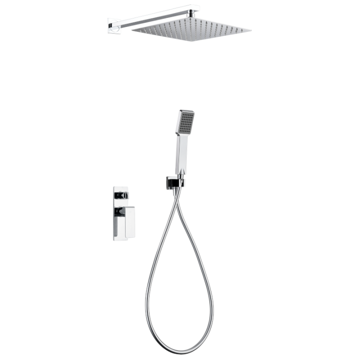 Kit monomando ducha empotrado 2-vías FIYI cromo - GPF016 1