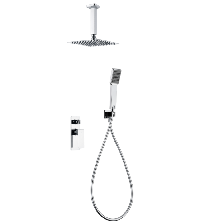 Kit monomando ducha empotrado 2-vías NADI cromo - GPN058 1