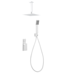 Kit monomando ducha empotrado 2-vías NADI blanco mate - GPN058/BL - Imex