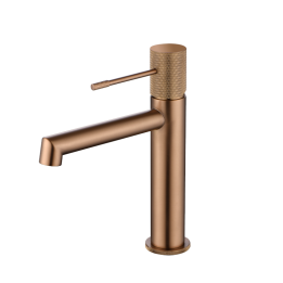 Monomando lavabo LINE oro rosa cepillado - BDD038-1ORC