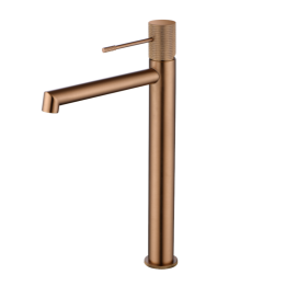 Monomando lavabo alto LINE oro rosa cepillado - BDD038-3ORC
