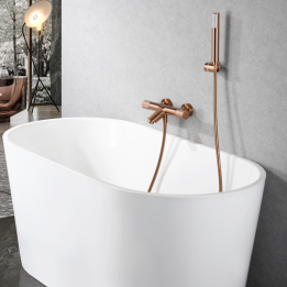 Termostático baño-ducha LINE oro rosa cepillado - BTD038-4ORC