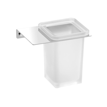 Portavaso pared PLEXO cromo - PYP - PL-08