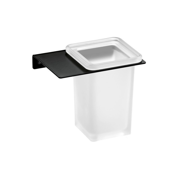 Portavaso pared PLEXO negro - PL-08 1