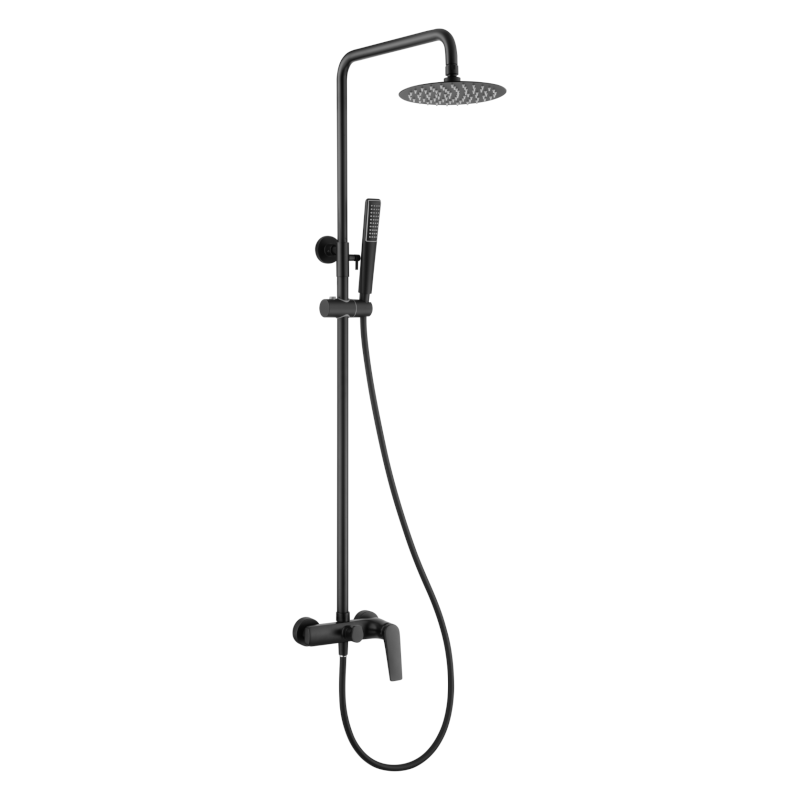 Conjunto monomando ducha DELOS negro mate - BDD055/NG