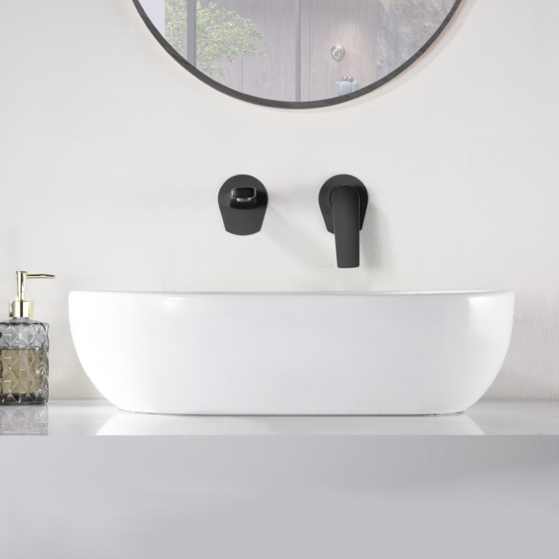 Monomando lavabo empotrado DELOS negro mate - GLD055/NG