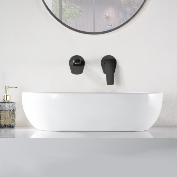Monomando lavabo empotrado DELOS negro mate - GLD055/NG