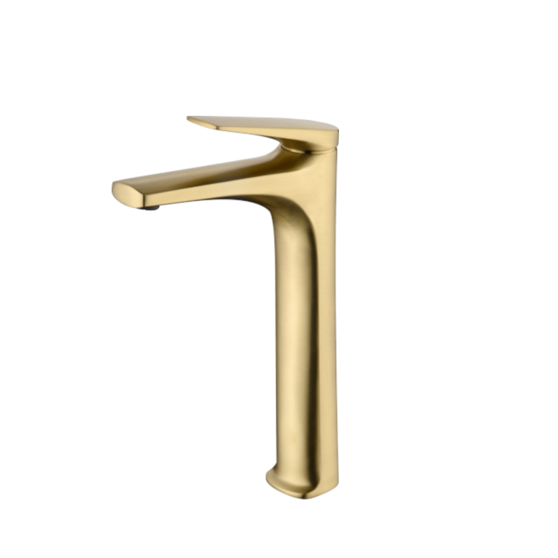 Monomando lavabo alto DELOS oro cepillado - BDD055-3OC