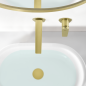 Monomando lavabo empotrado DELOS oro cepillado - GLD055/OC
