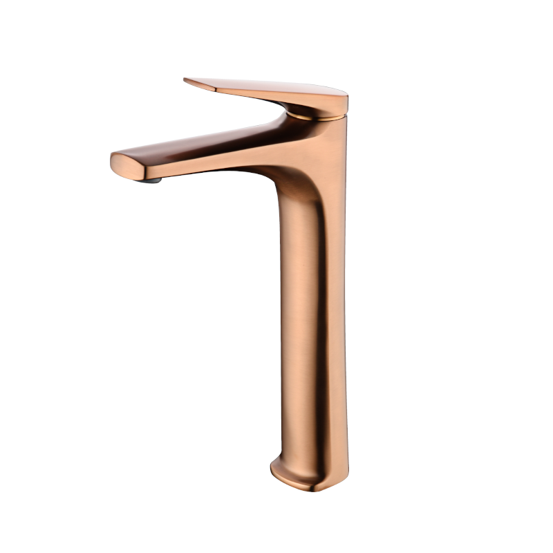 Monomando lavabo alto DELOS oro rosa cepillado - BDD055-3ORC
