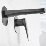 Monomando lavabo empotrado DELOS black gun metal - GLD055/BGM
