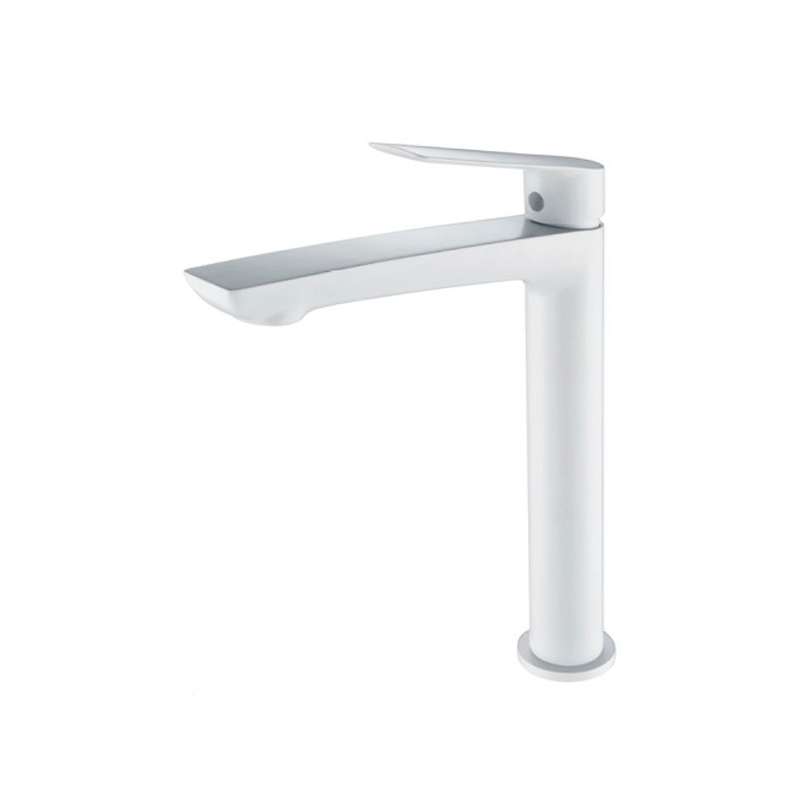 Monomando lavabo alto LUXOR blanco mate - BDX023-3BL