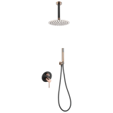 Kit monomando ducha empotrado 2-vías THALOS negro oro rosa - GPTS045/NOR 1