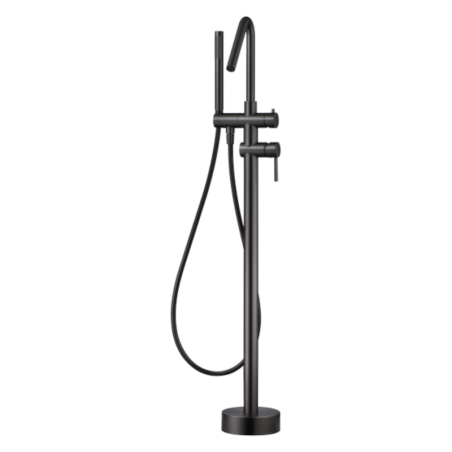 Monomando baño-ducha a suelo CORCEGA black gun metal - BBECO1/BGM