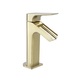 Monomando lavabo cascada URBAN CHIC oro cepillado - 213101OC 1