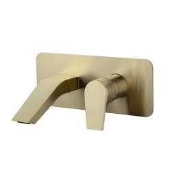 Monomando lavabo empotrado URBAN CHIC oro cepillado - 212001OC 1