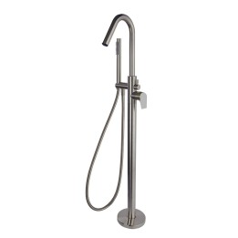 Monomando baño-ducha a suelo URBAN CHIC niquel cepillado - 218503DNC