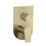 Monomando ducha empotrado 3-vías URBAN CHIC oro cepillado - 211503SOC 1