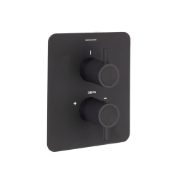 Termostático ducha empotrado 2-Vías ODISEA negro mate - 398722SNM 1