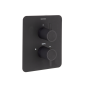 Termostático ducha empotrado 2-Vías ODISEA negro mate - 398722SNM