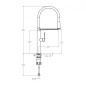 Monomando fregadero caño extraíble MAGNET cromo - 388801MC