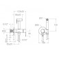 Monomando empotrado WC MAGNET negro mate - 336801WCNM