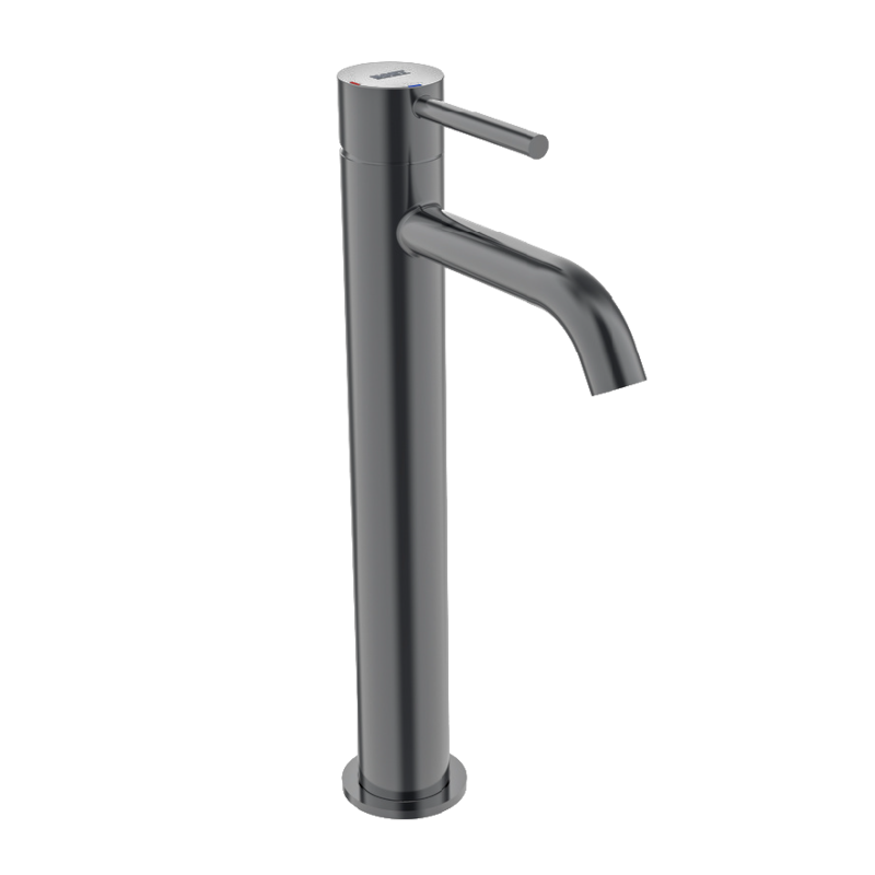 Monomando lavabo alto TUBE negro cromo - 40109/BC