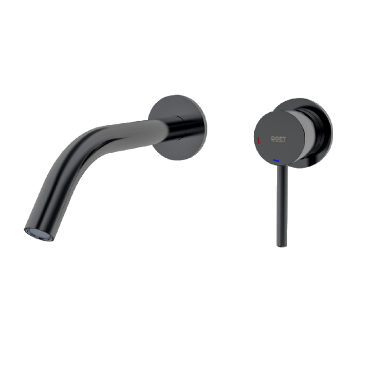 Monomando lavabo empotrado TUBE negro cromo - 40112/BC 1
