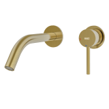 Monomando lavabo empotrado TUBE dorado - 40112/G 1