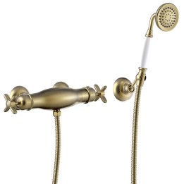 Termostático ducha TRES-CLASIC latón viejo mate - 24216409LM