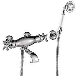 Termostático baño-ducha 2-vías TRES-CLASIC cromo - 24217409