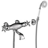 Termostático baño-ducha 2-vías TRES-CLASIC cromo - 24217409