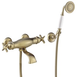 Termostático baño-ducha TRES-CLASIC latón viejo mate - 24217409LM 1