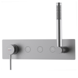 Kit monomando ducha empotrado 3-vías TUBE níquel - 40149/NQ 1